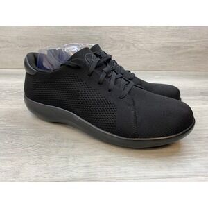 Alegria by PG Lite Women's Sneakers Black Knit Slip 12 Resistant Casual Shoes